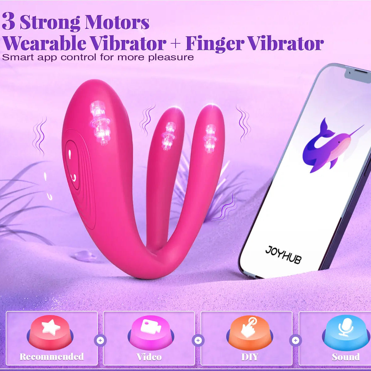 App Controlled Wearable Vibrator for Couples & Women