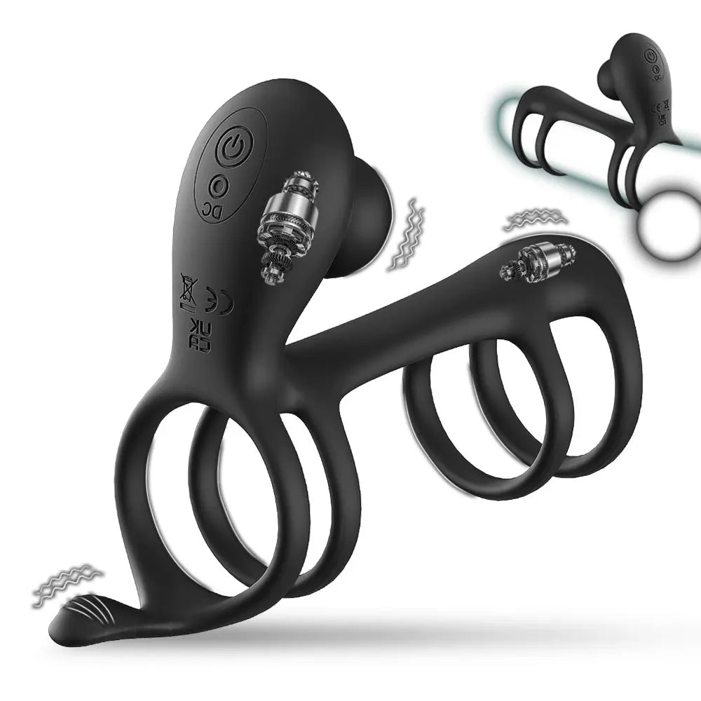 360° Twisting Cock Ring with G-Spot Stimulator | Couples Toy