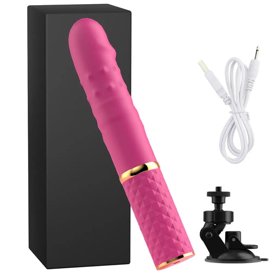 2-in-1 Realistic Thrusting Dildo Vibrator - 10 Modes & Suction Cup Sex Machine - image 2