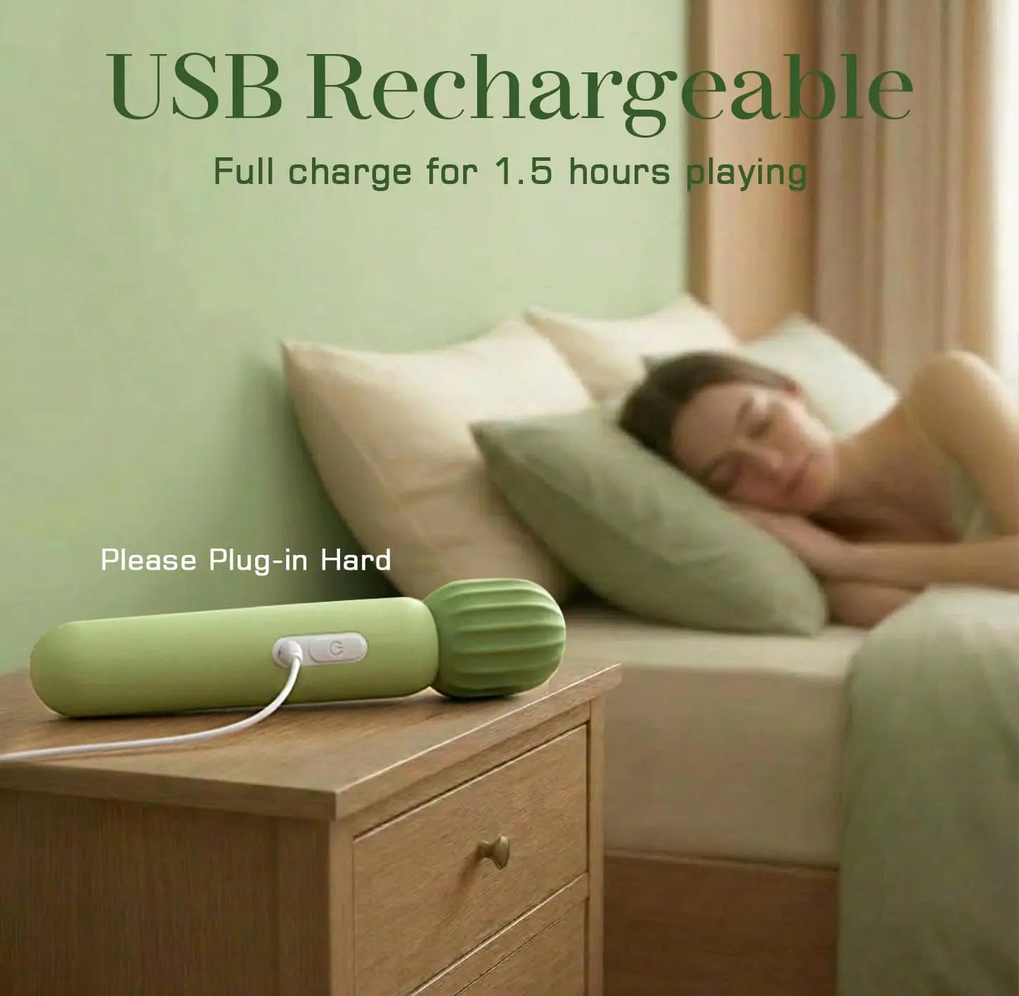 Cactus Vibrator Wand Dildo - 12 Modes G-Spot Massager