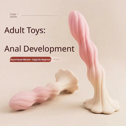 Flower-Shaped Suction Base Beaded Anal | Prostate Massager & G-Spot Toy for Men, Women, and Couples - image 2