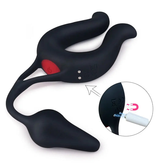 Remote Control Vibrating Cock Ring & Prostate Massager