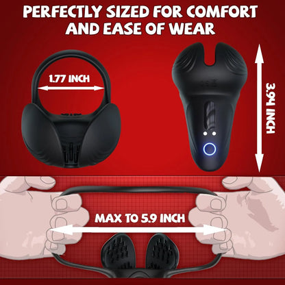 Vibrating Cock Ring — A Men's Pleasure Toy with 10 Modes