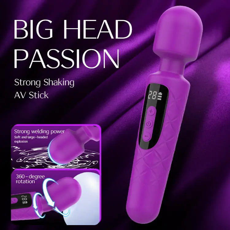 Handheld Cordless Wand Massager | Waterproof Silicone Massager