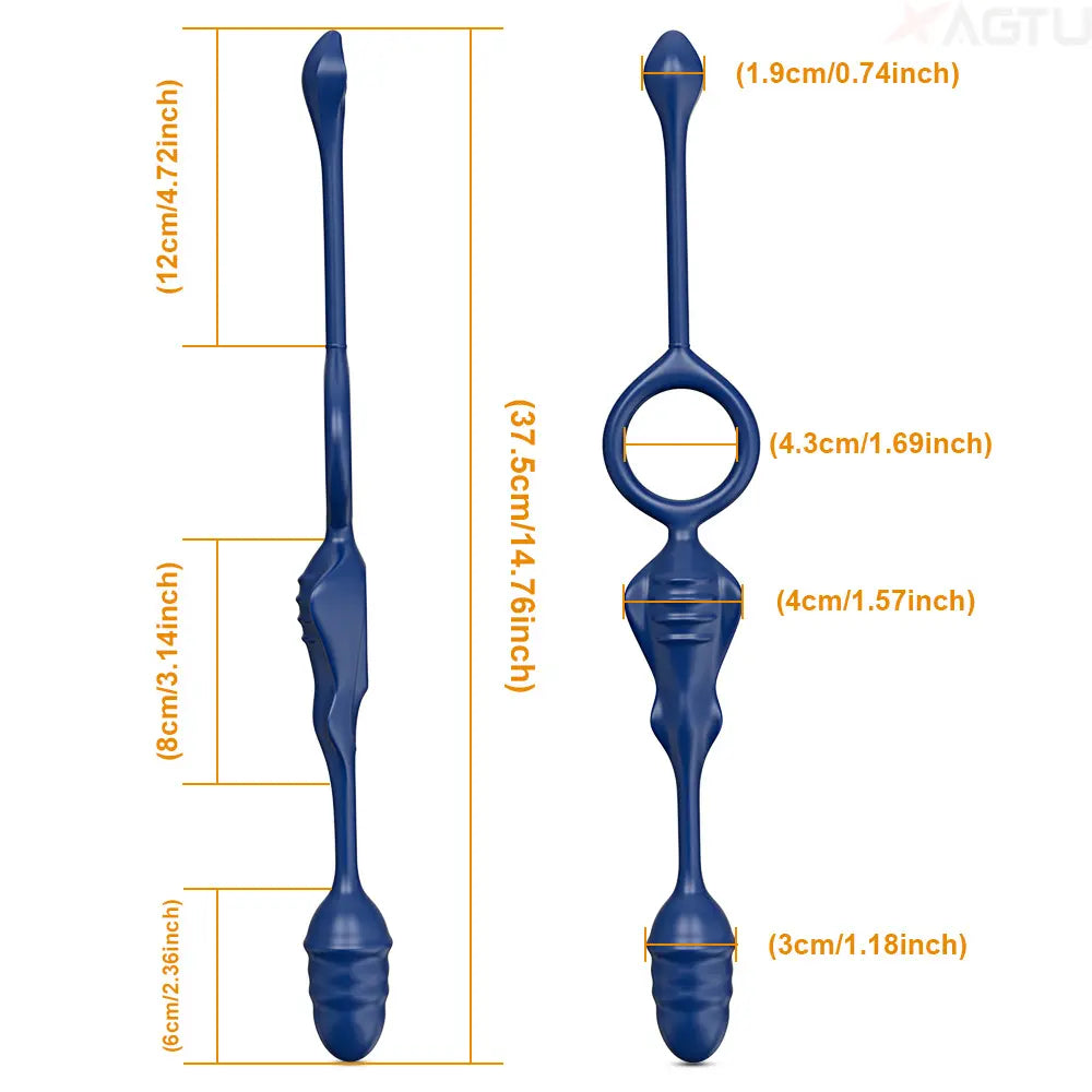 4-in-1 Vibrating Cock Ring with APP | Couples G-Spot & Perineum Vibrator