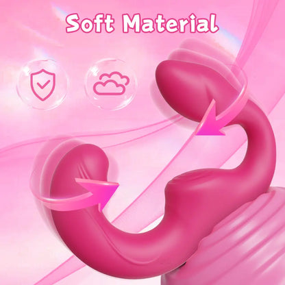 Strapless Strap-On Double Ended Vibrating Dildo
