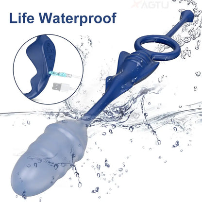 4-in-1 Vibrating Cock Ring with APP | Couples G-Spot & Perineum Vibrator