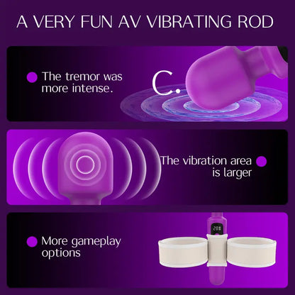 Handheld Cordless Wand Massager | Waterproof Silicone Massager