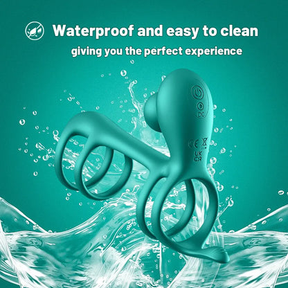 360° Twisting Cock Ring with G-Spot Stimulator | Couples Toy