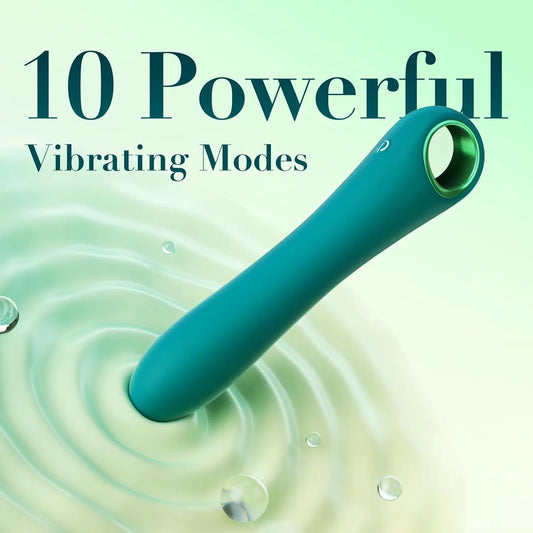 G-Spot Vibrator - 10 Modes Soft Silicone Dildo & Massager - image 2