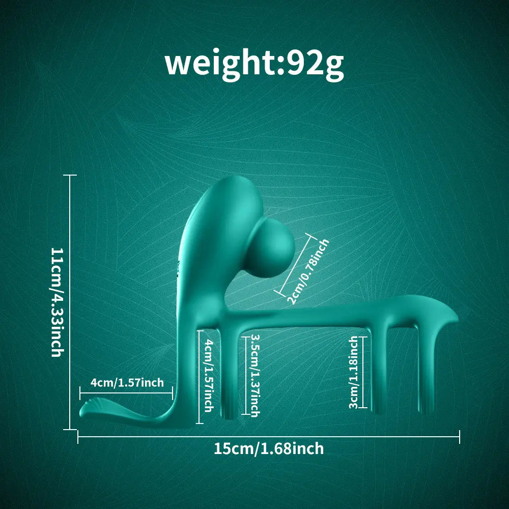 360° Twisting Cock Ring with G-Spot Stimulator | Couples Toy