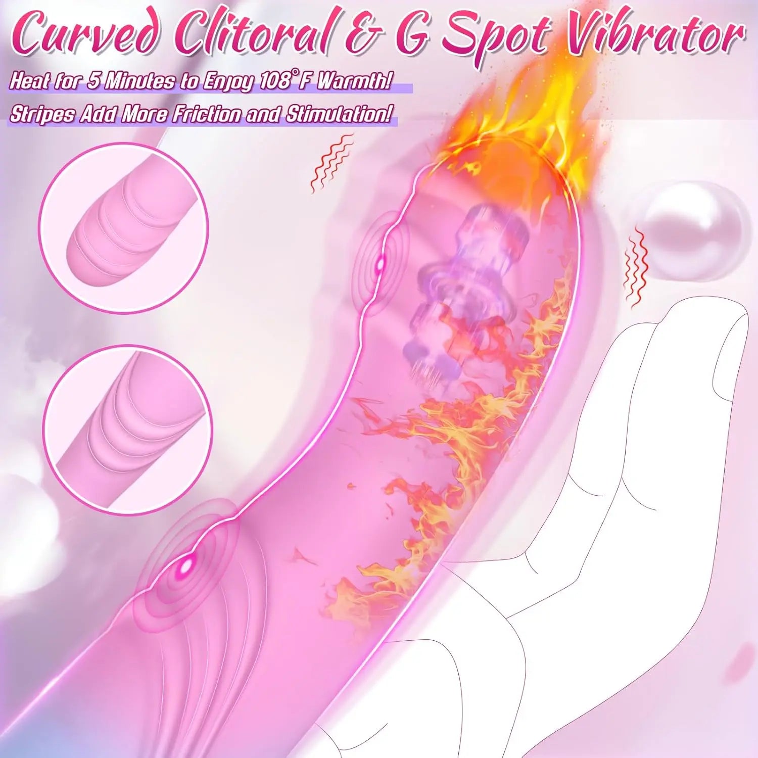 wand vibrator side angle product view