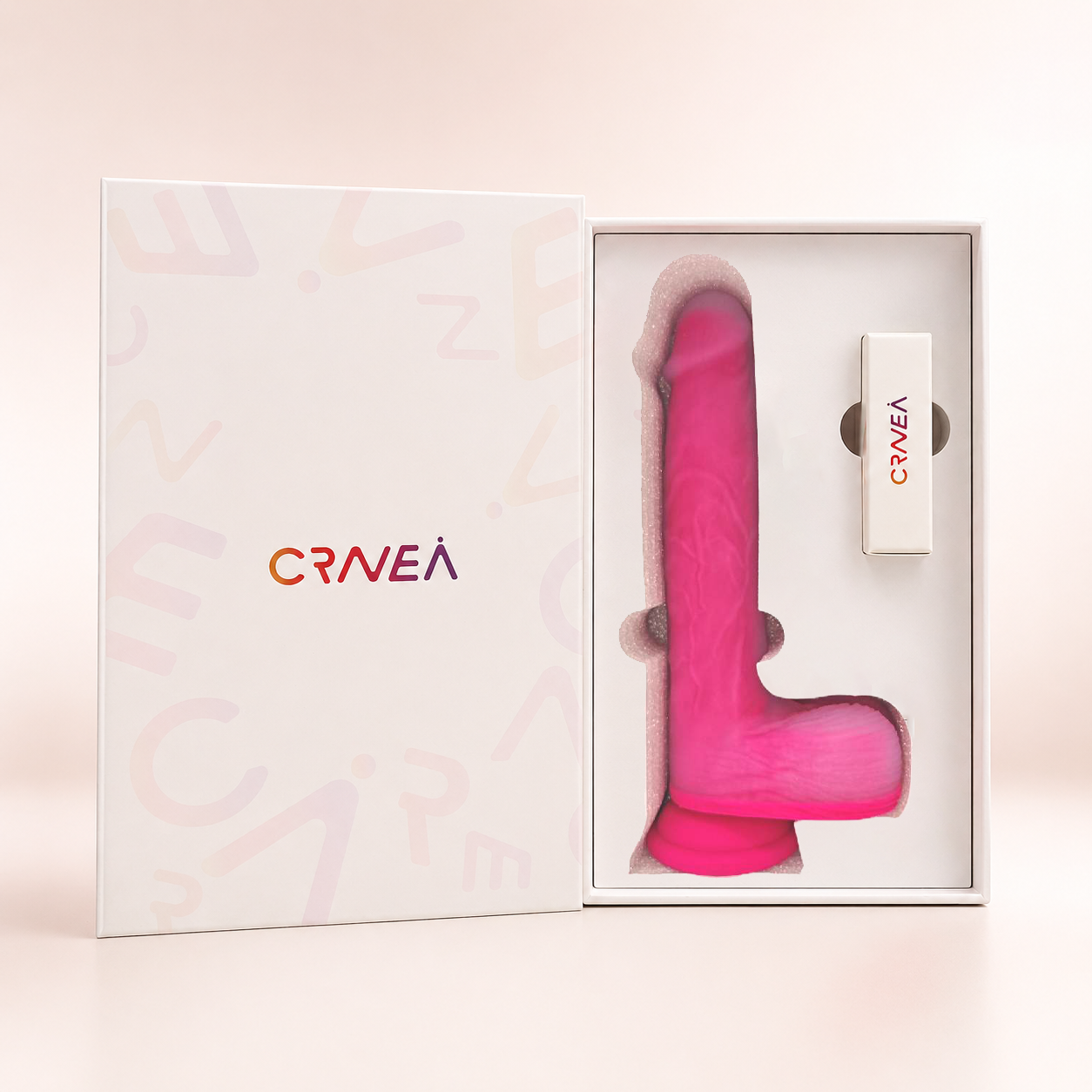 Zenzoone Dual-Density Silicone Dildo, AI App Control Heating Thrusting Massager with Remote & Suction Cup