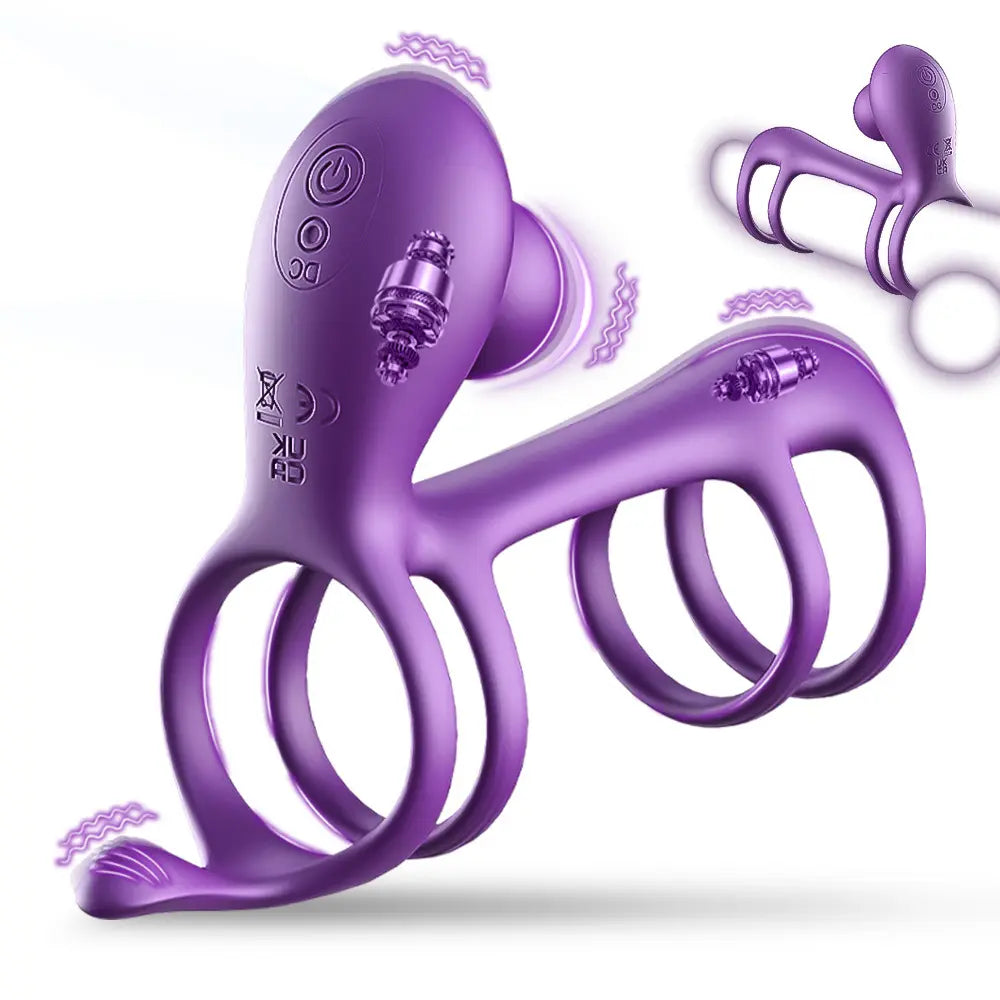 360° Twisting Cock Ring with G-Spot Stimulator | Couples Toy