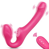 Strapless Strap-On Double Ended Vibrating Dildo
