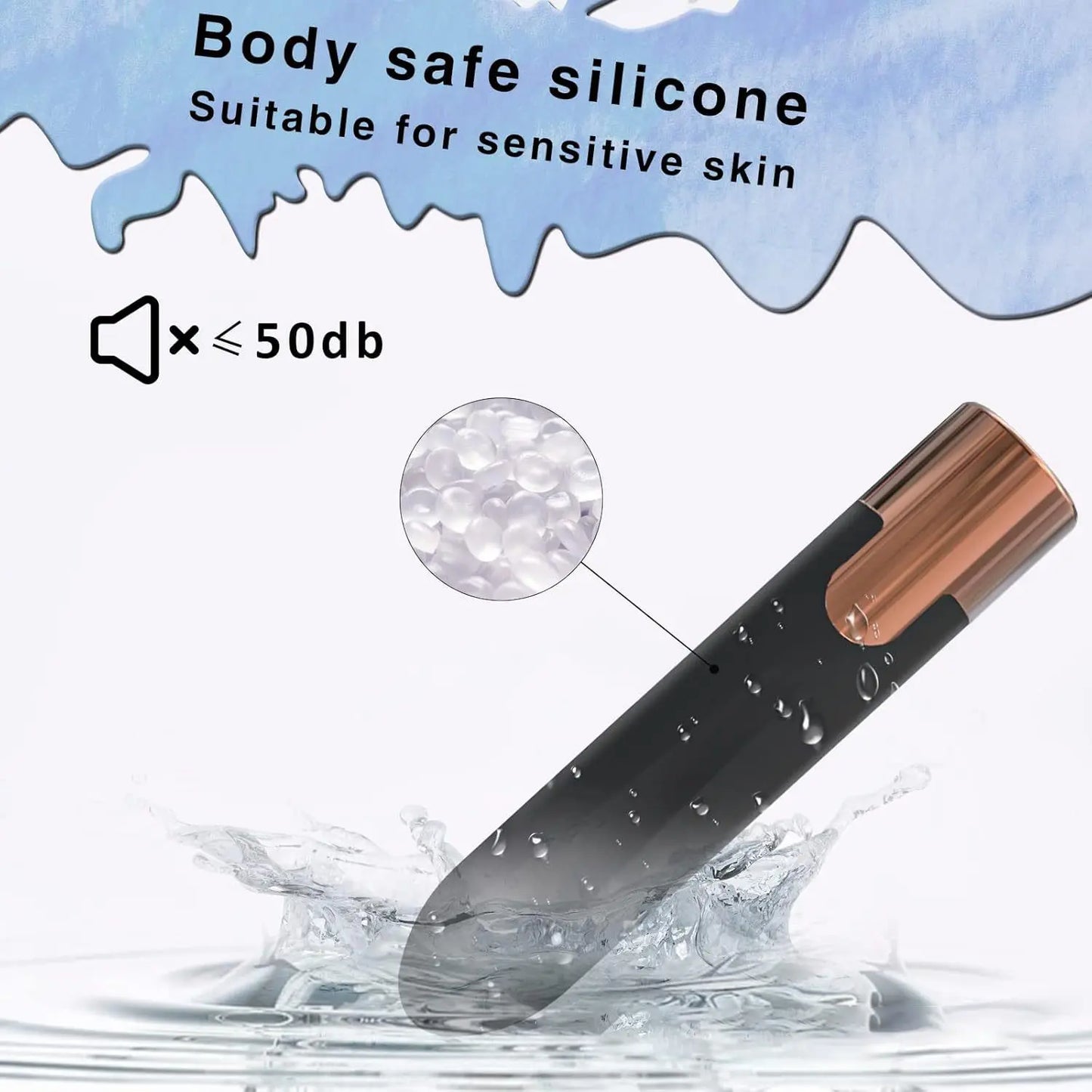 Zenzoone Noir body-safe silicone mini vibrator under 50dB quiet design