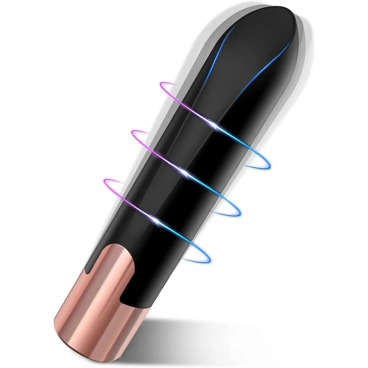 Zenzoone Noir black and gold mini vibrator with precision stimulation tip