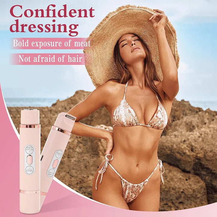 Safe bikini trimmer for women, ideal for summer body hair removal and confident skin care routine