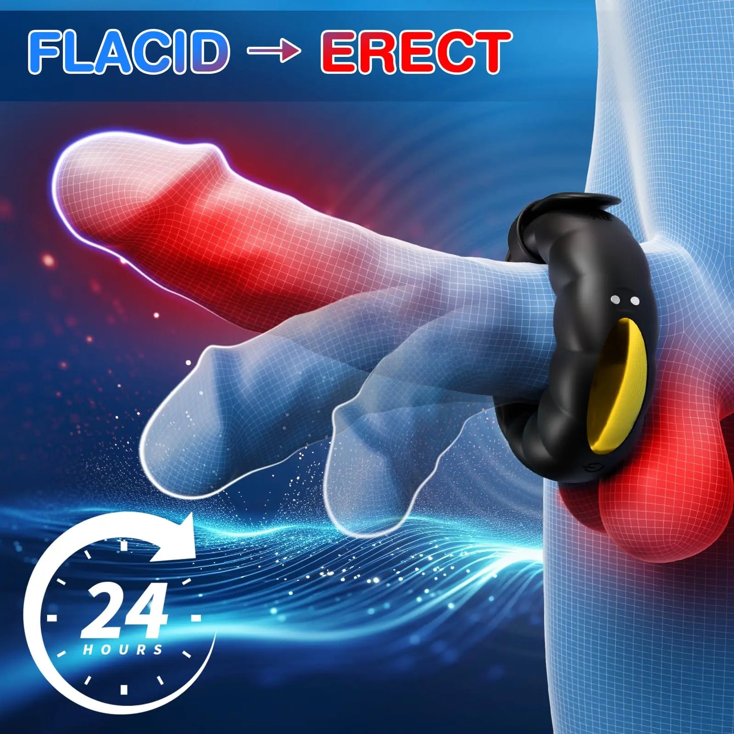 App Control Vibrating Cock Ring - Dual Motor Penis Ring