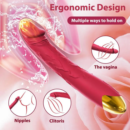 7.6" Realistic Dildo Vibrator - 10 Modes G-Spot & Clitoral Stimulator - image 6