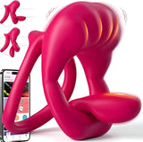 App Control Cock Ring with Tongue Vibrator | Couples Sex Toy
