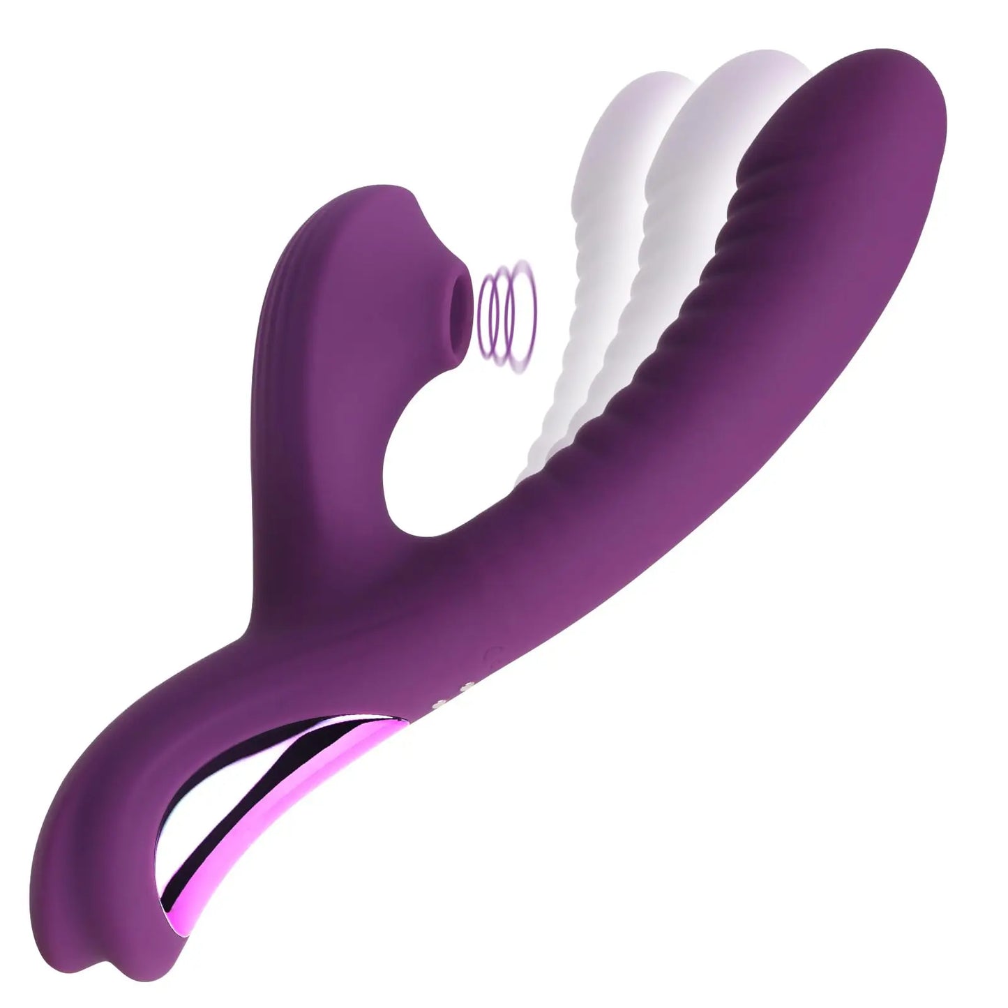 Come-Hither Rabbit Sucking Vibrator - G-Spot & Clit Toy