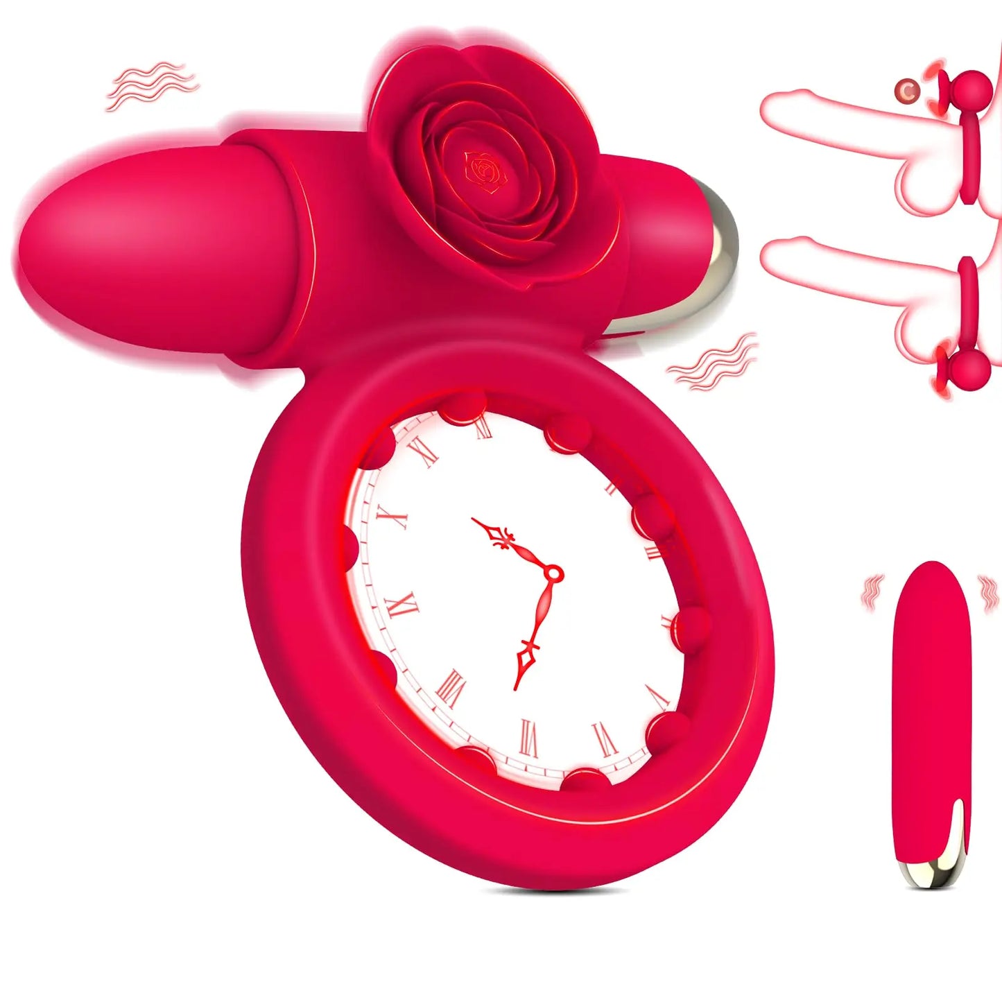 Vibrating Cock Ring with Clitoral Stimulator | Couples Sex Toy