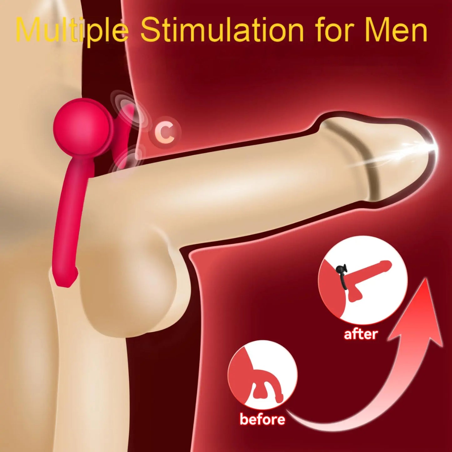 Vibrating Cock Ring with Clitoral Stimulator | Couples Sex Toy