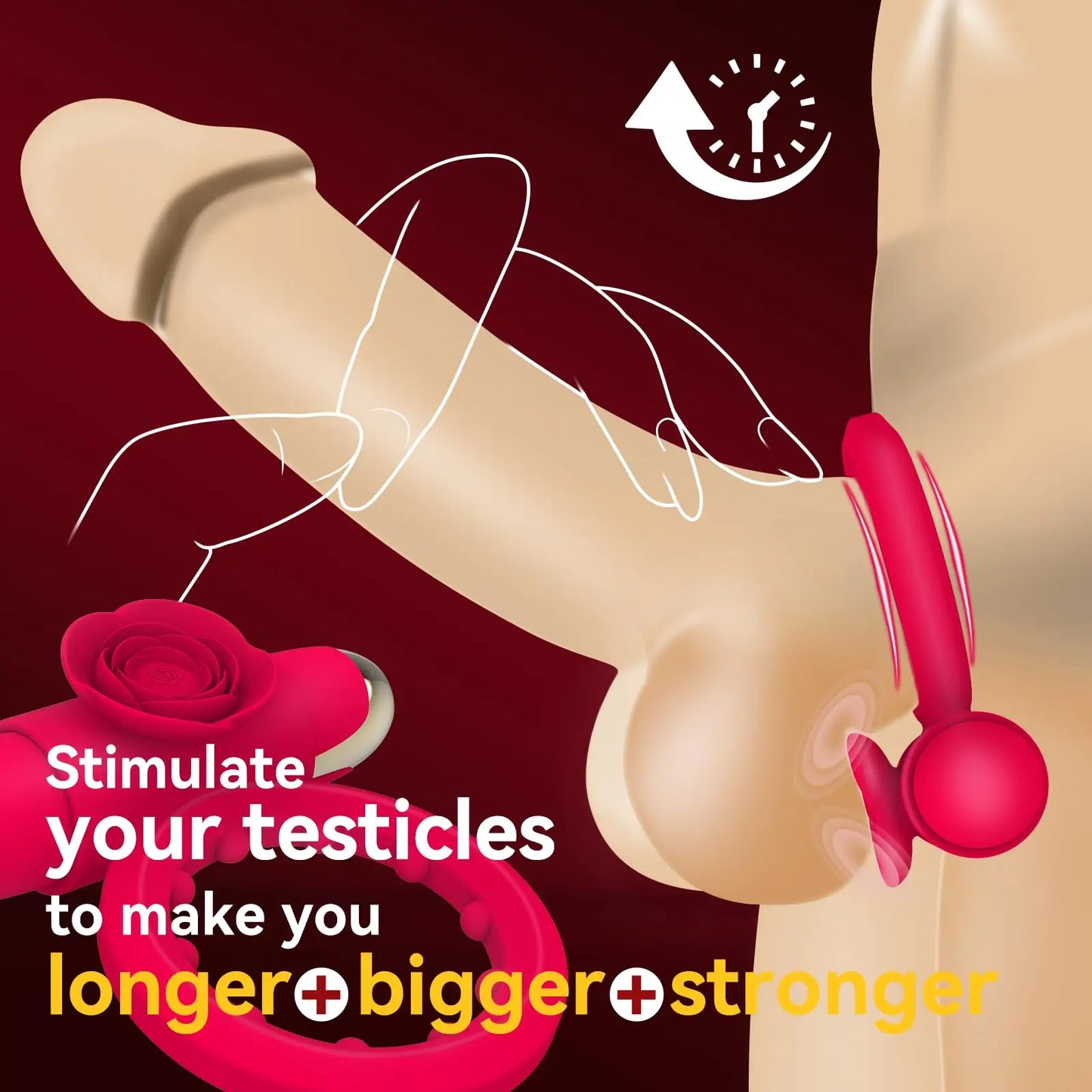 Vibrating Cock Ring with Clitoral Stimulator | Couples Sex Toy