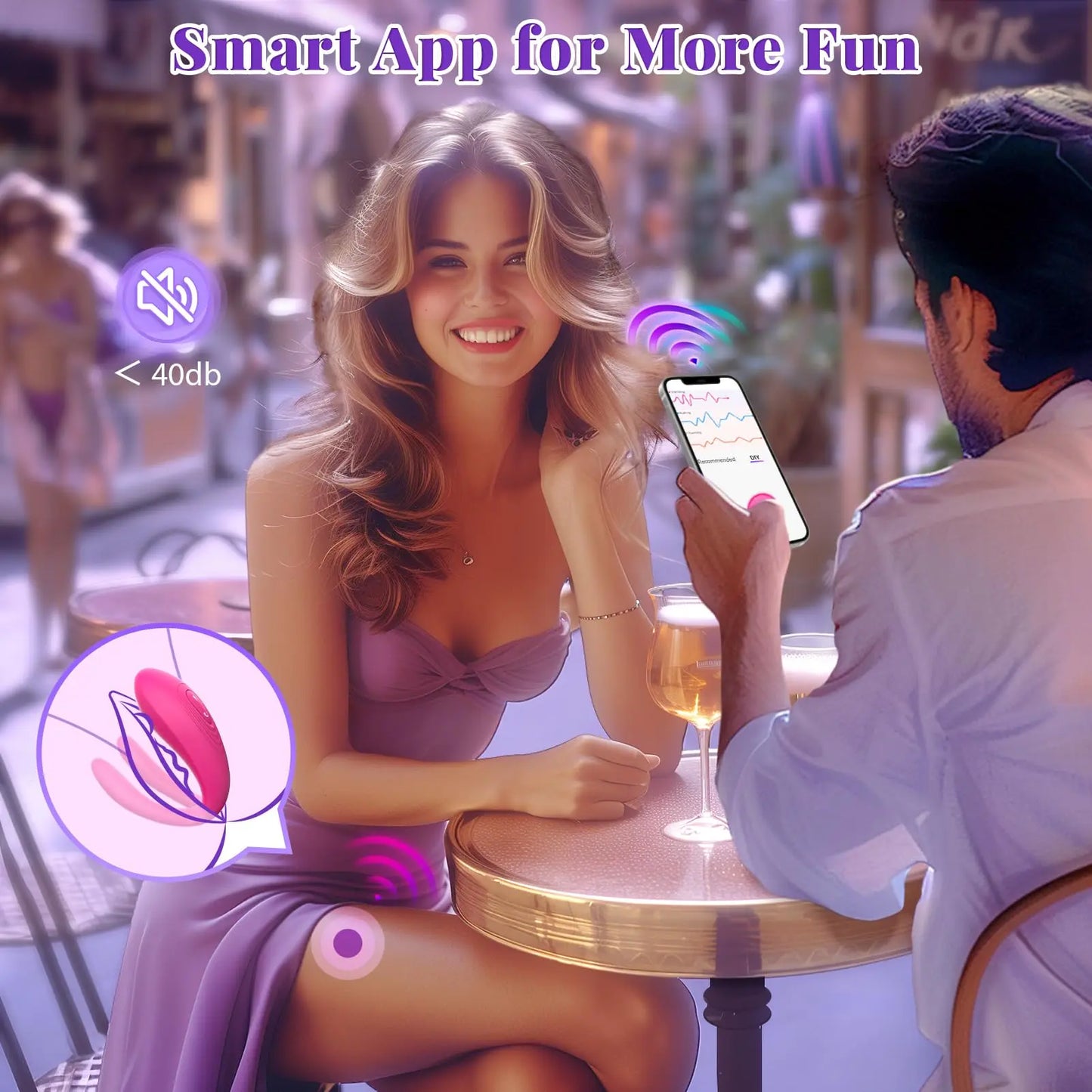 App Controlled Wearable Vibrator for Couples & Women