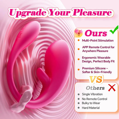 App Remote Control Wearable Vibrator for Couples | G-Spot Panty Toy