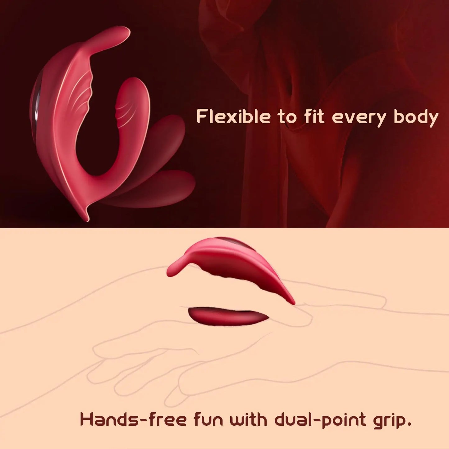 App Remote Control Wearable Vibrator for Couples