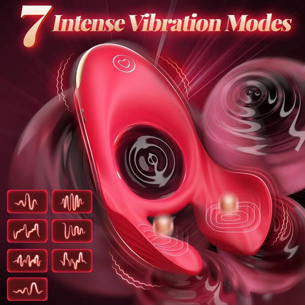 3-Motor Vibrating Cock Ring for Couples & Clit Pleasure