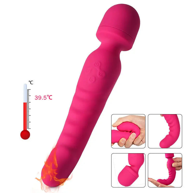 zenzoone embercurve flexible heated vibrator with 39.5°temperature control