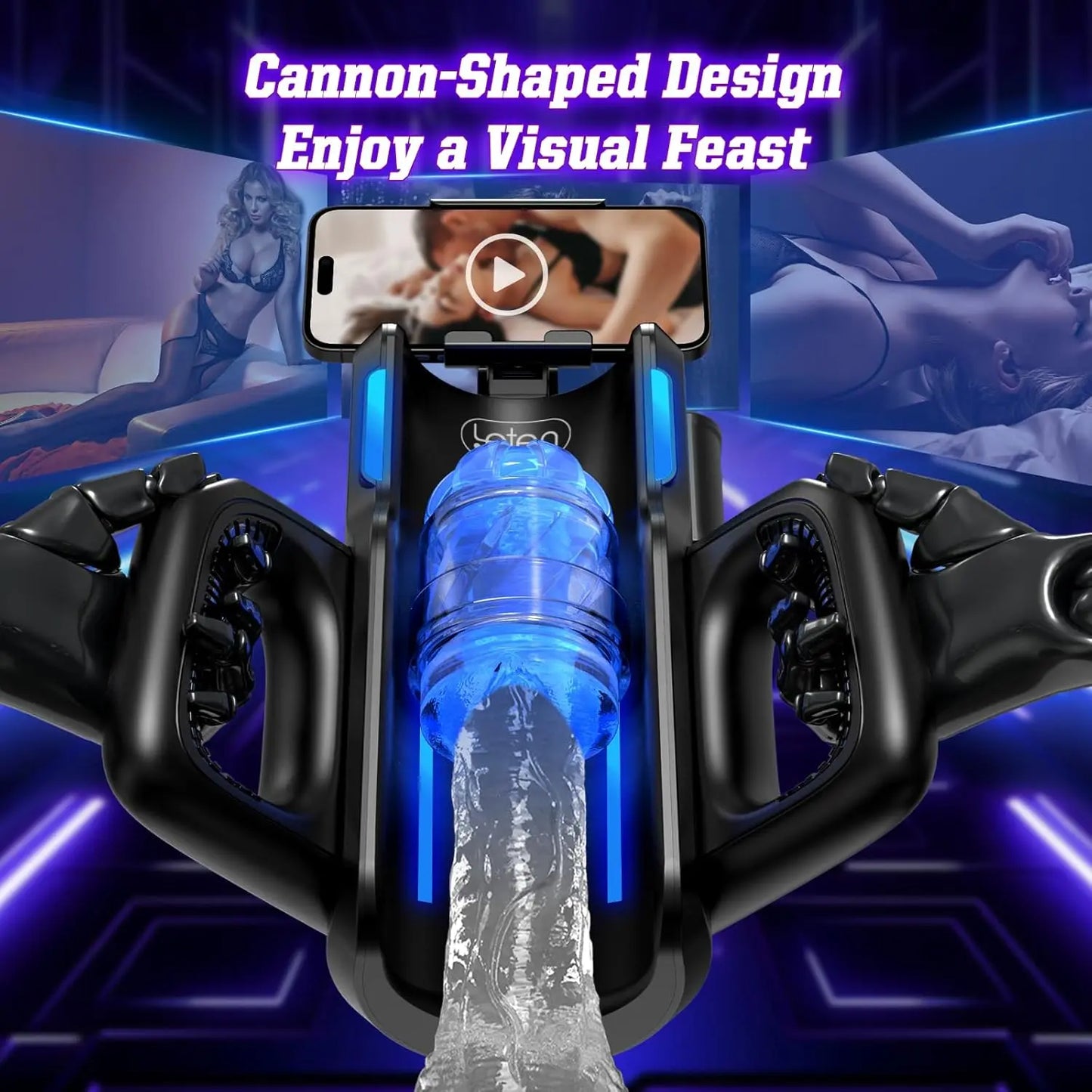 zenzoone lete automatic male masturbator with dual handle control