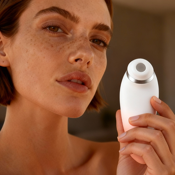 Zenzooone Luna premium silicone suction vibrator shown in hand