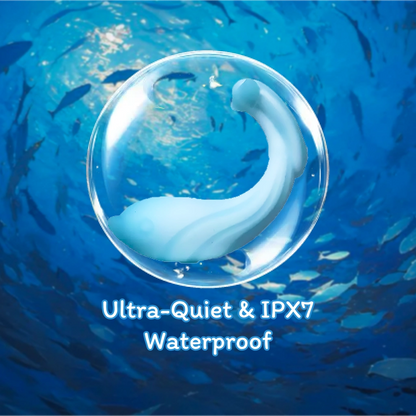 Pulse ultra-quiet G-spot vibrator floating in water, IPX7 waterproof design for bath and shower use
