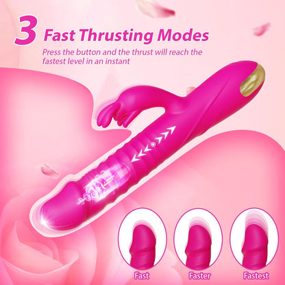 Zenzooone Rabbit thrusting vibrator with 3 adjustable thrusting speed modes