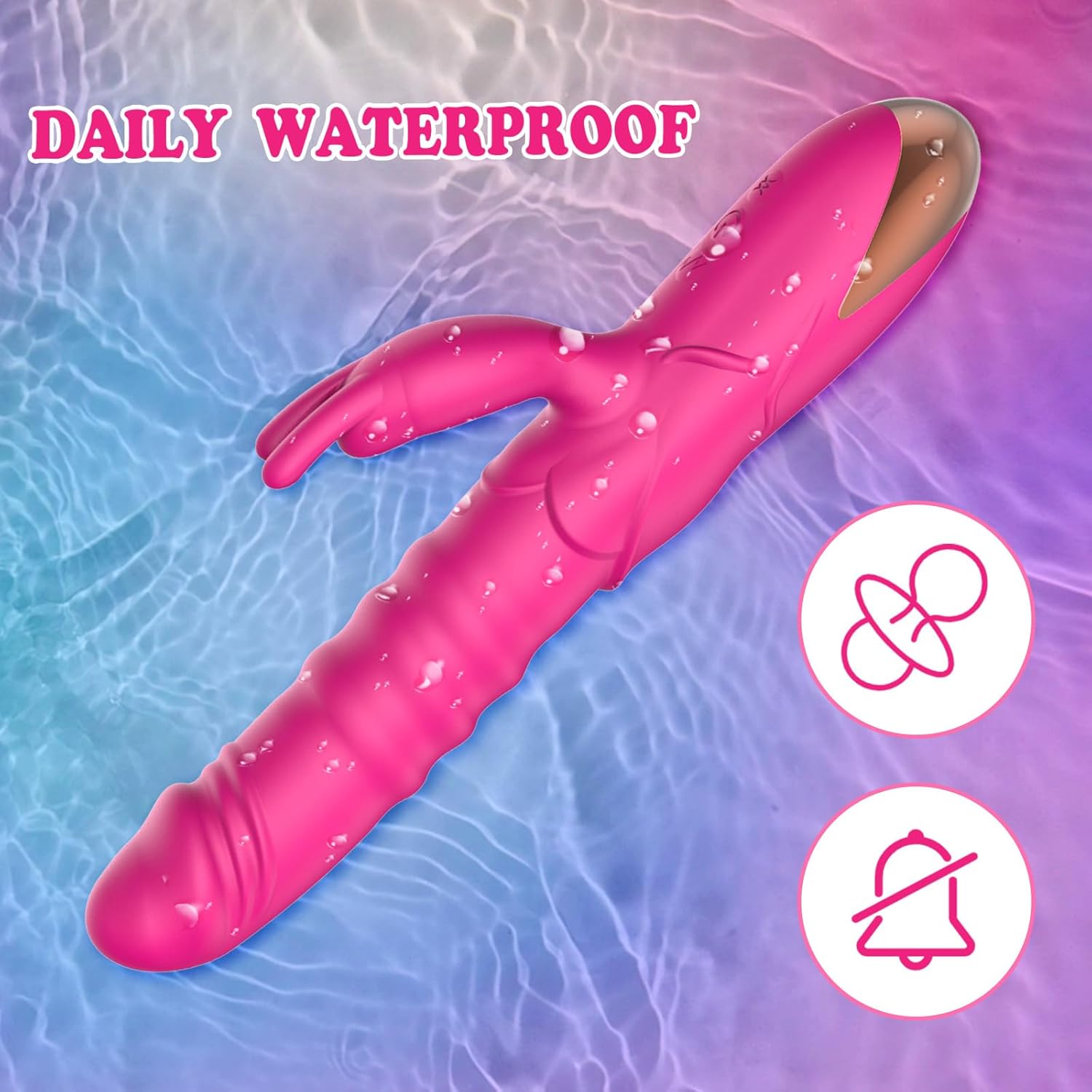 Zenzooone Rabbit IPX6 waterproof vibrator for bath and shower use
