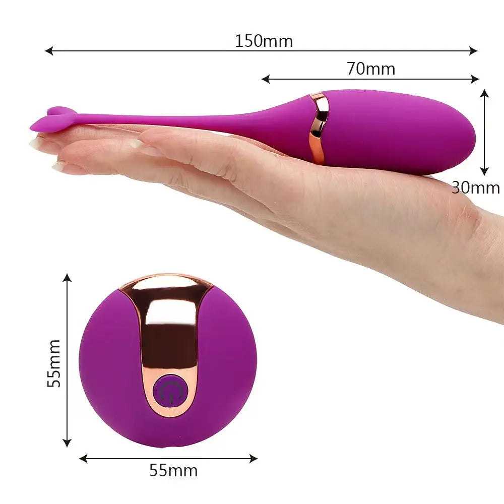 zenzoone tideegg remote control wearable egg vibrator with 150mm flexible tail