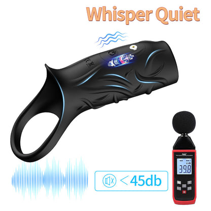 Zenzoone vibrating delay cock ring with whisper quiet design, <45db for discreet undisturbed use anytime anywhere